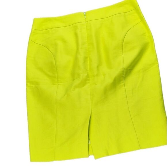 J.Crew Factory Neon Yellow Pencil Skirt - Picture 2 of 4